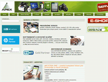 Tablet Screenshot of apexcomputer.cz